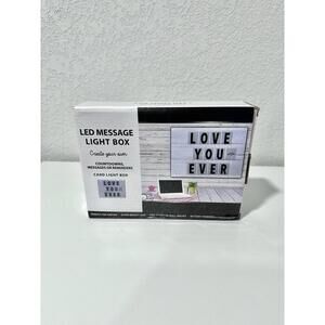 LED Message Light Box Countdowns, Messages or Reminders - White